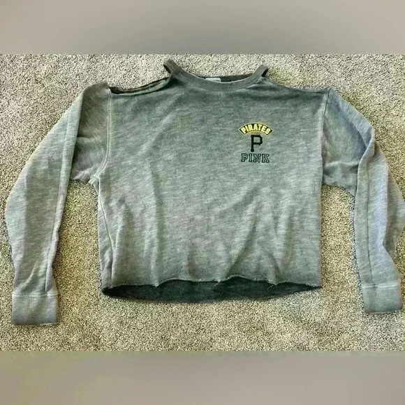 Victoria Secret PINK Pittsburgh Pirates Crop Top - Picture 1 of 7